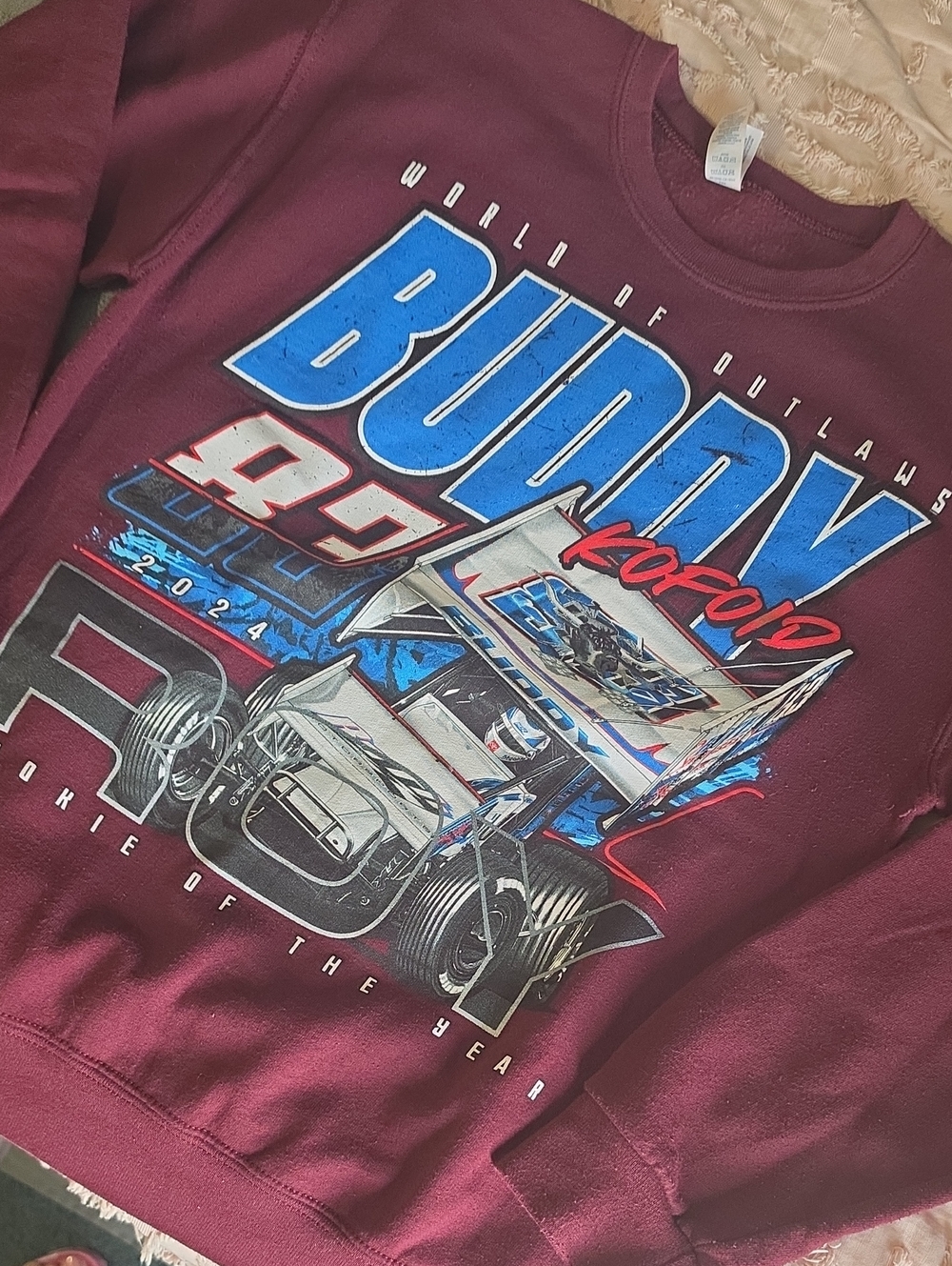 Buddy KOFOID Sprint Car Racing crewneck - SMALL